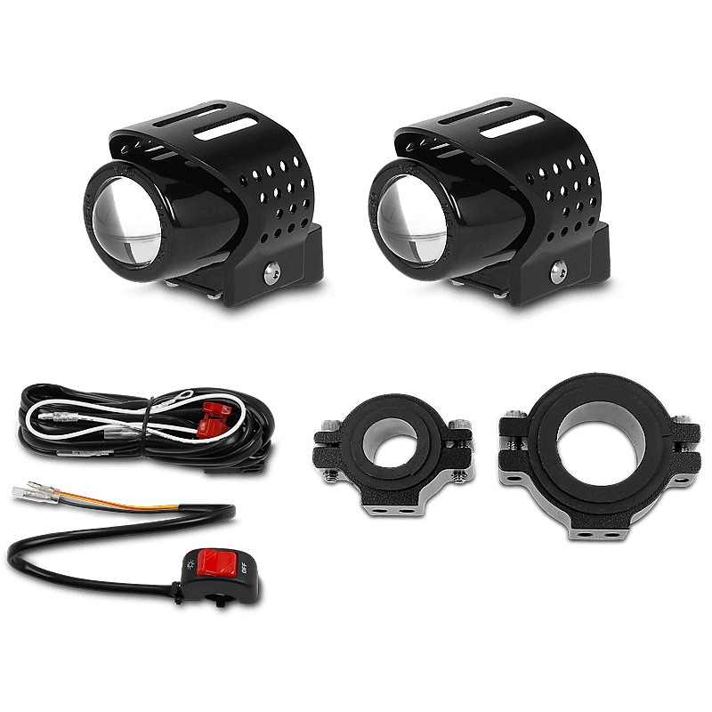 Lumitecs®  LED- und Halogen Motorrad Zusatz-Scheinwerfer ➤ Enjoy